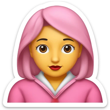 rosa pensando sticker