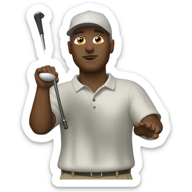 golf swing prayerhands sticker