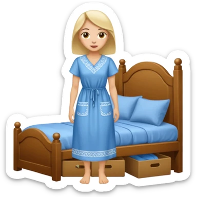 ligth woman housewife clothes full body  sticker