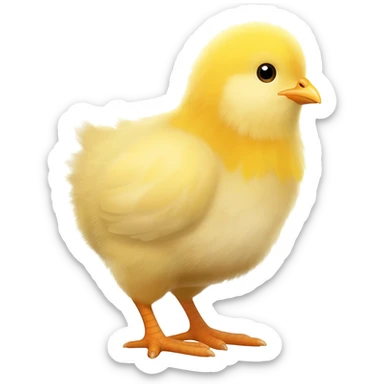 a baby chicken sticker