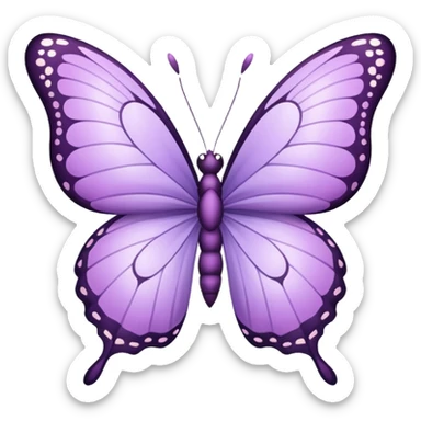borboleta lilas sticker