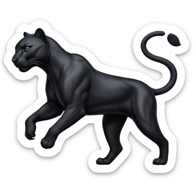 Black Panther puma logo sticker