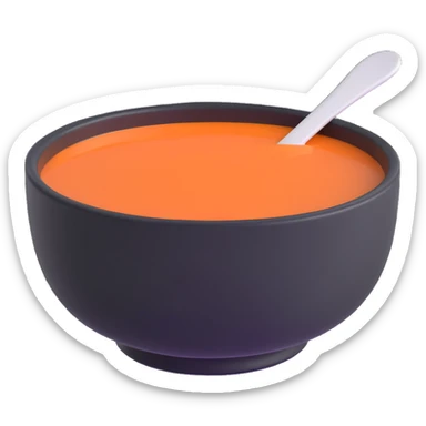 mini soup bowl sticker