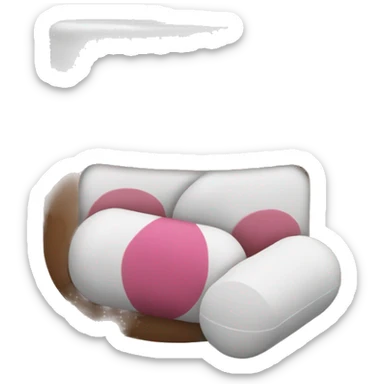powder and pill supplements sticker