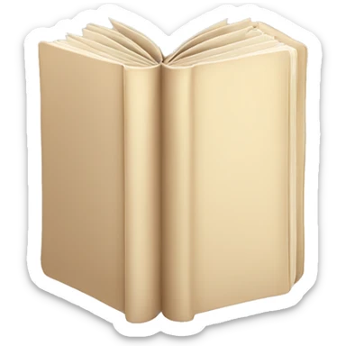 Book cover beige  sticker