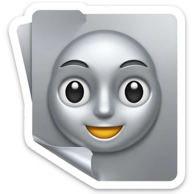 pin holding a paper sticker