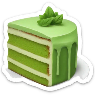 matcha cake sticker