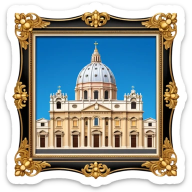 saint peter's church rome png style like  sticker