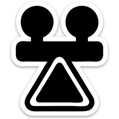 minimal flat icon of road work signal lights, simple shapes, yellow and black color scheme, no background sticker