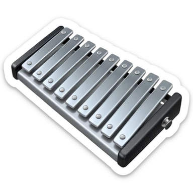 Xylophone silver sticker