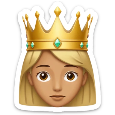 aggiungi una corona sulla testa sticker