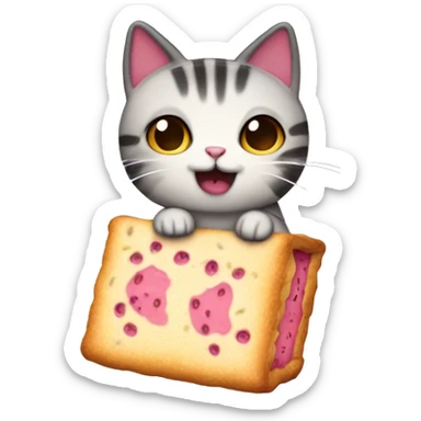 nyancat with poptart body sticker