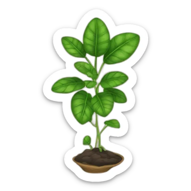 Plante serviette sticker