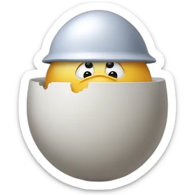 Humpty Dumpty developing a website sticker