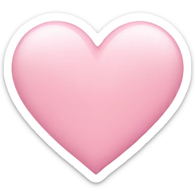 color baby pink heart  sticker