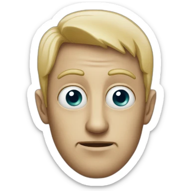 Man with eight eyes sticker