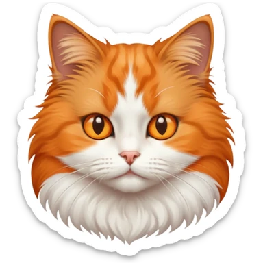 Cat side eyes sticker