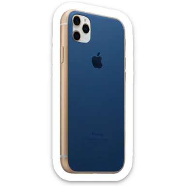 Midnight blue iphone 16 sticker