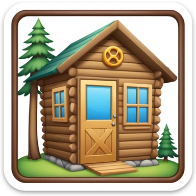 Cabin photo booth sticker