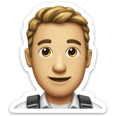 Pilot at a bbq sticker