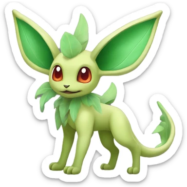 Leafeon-Flygon-Tropius full body sticker
