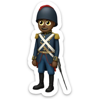 soldier with a bandaged head in the Crimean War sticker