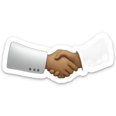 awesome handshake sticker