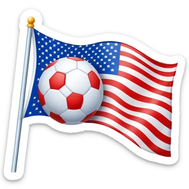 Country ball flag sticker