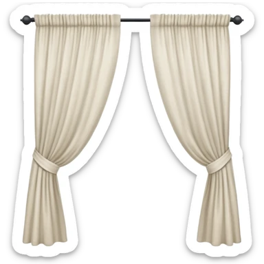 a full view of Curtain sticker