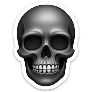 Black Skull sticker