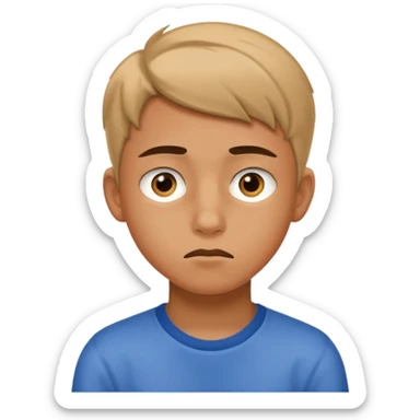 Joven de 14 años aburrido  sticker