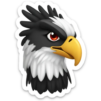 Albanian eagle hands sticker