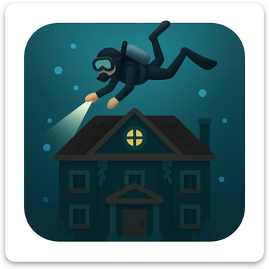 an emoji that symbolizes this movie the deep house sticker