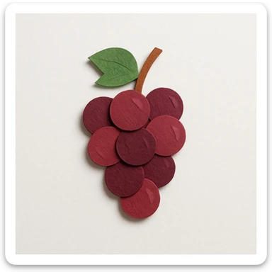 red grapes sticker