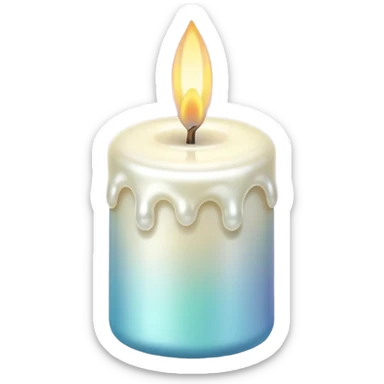 Pearl candles sticker