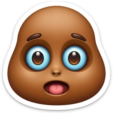 shit 💩 with lovely eyes 😍 sticker