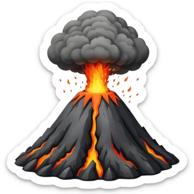 volcano sticker
