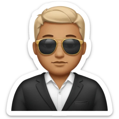 tatooto guy bulky body in men holders with sun glass sticker