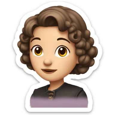 Feinstein the girl mouse  sticker