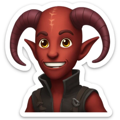 tiefling sticker