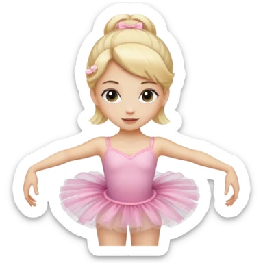 balerina blonde sticker