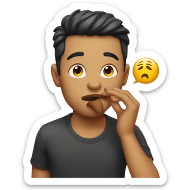 Guy blowing kisses sticker