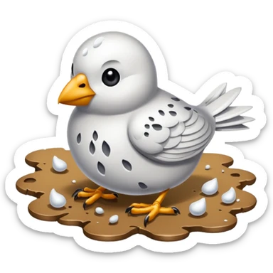 bird droppings
 sticker