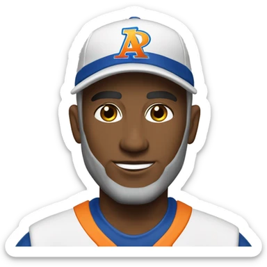 PAPI SPORTIF BLANC DE PEAU QUI COURS sticker