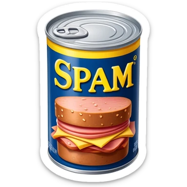 last can of spam meat on the planet sticker