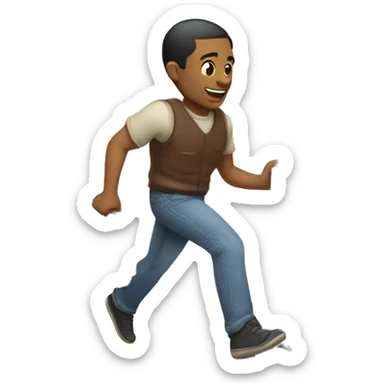 a man collects a bunch of books and runs sticker