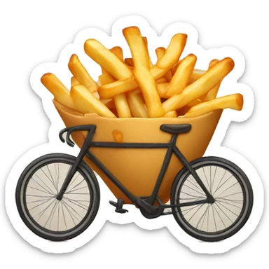 poutine à vélo sticker