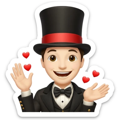 A magician laughing 🤣 sticker