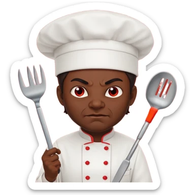 LUCIFER CHEF DEVIL ATTITUDE sticker