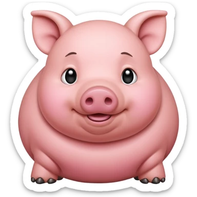 fat piglet sticker